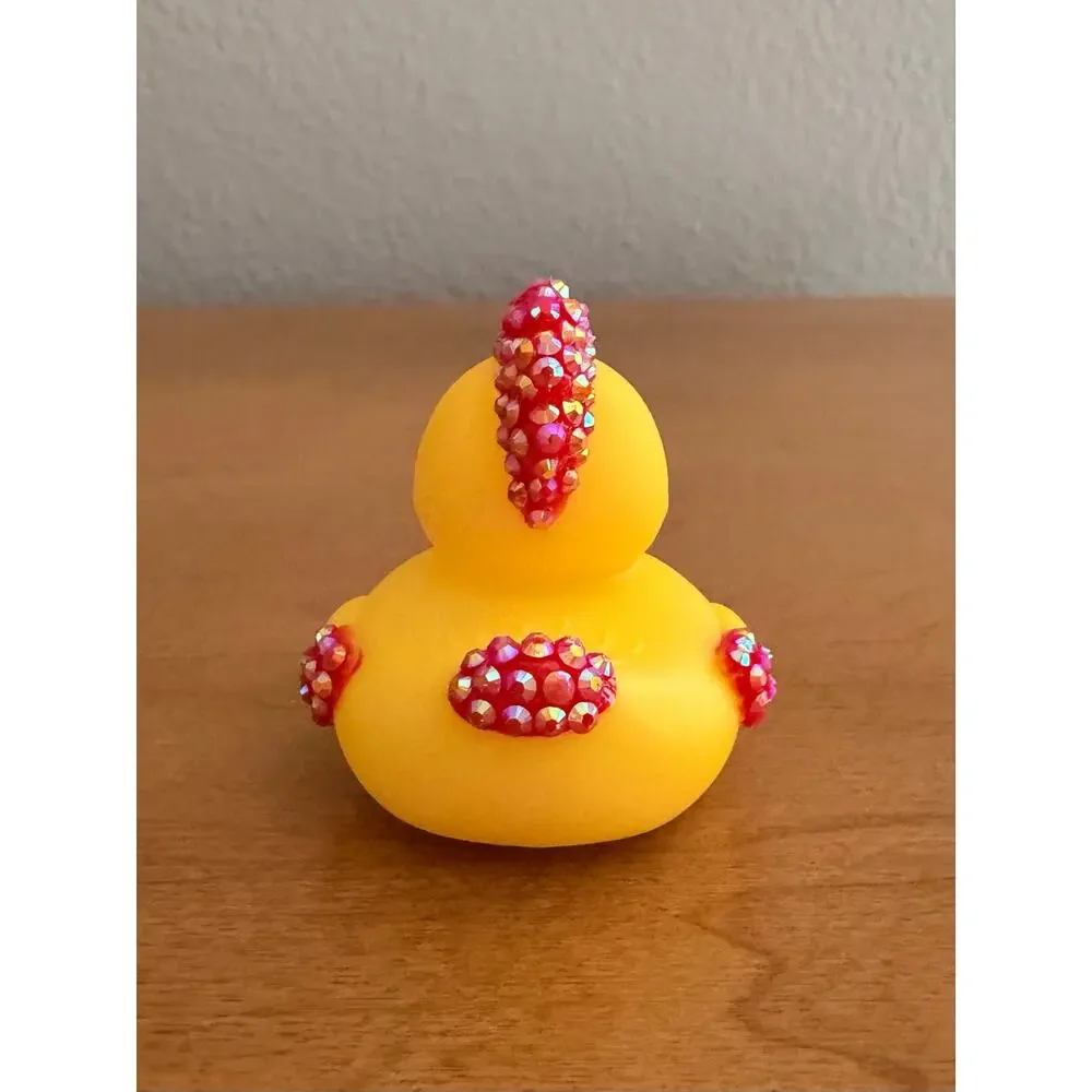 Rooster Rubber Duck Yellow Jeep Collectible Gift